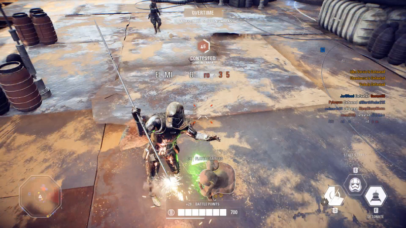 Yes, Phasma just killed Yoda with a metal pole. Welcome to Battlefront 2.